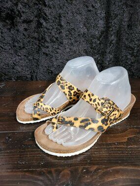Rasolli Lexi Leopard Print Sandals Size 9 EUC